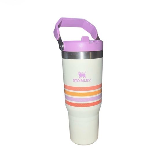 Stanley Tumbler with Pink and Orange Accents